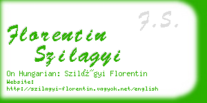 florentin szilagyi business card